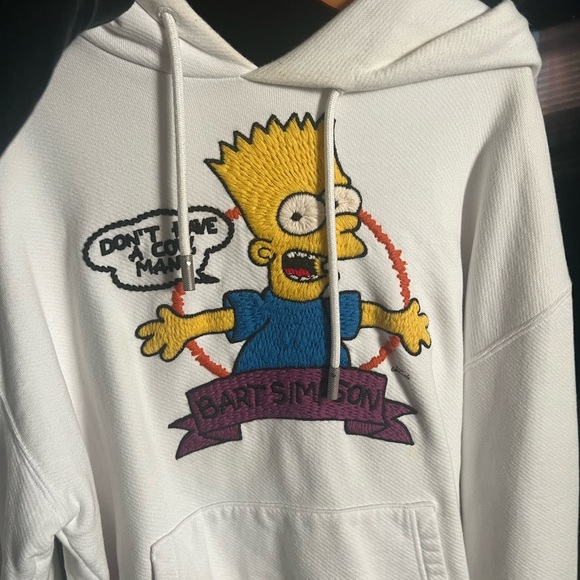 OFF White Hoodie Bart Simpson - Picture 2 of 3